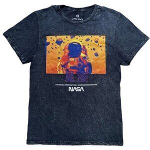 Hyper Space NASA Short Sleeve Dark Wash T Men’s S Women’s L Astronaut
